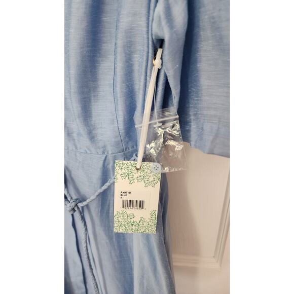 Hyacinth House Powder Blue Cindy Midi Dress Sz S - Picture 7 of 8